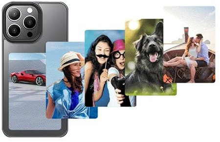Bestie Digital NFC Phone Case for iPhone 14 Pro, Battery-Free Smart Case with App, Fast Image Refresh (Black)