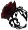 LUCKGONI Punk Gothic Rote Rose Ringe Verstellbare Hohle Ringe für Frauen Hexe Heidnisch Vintage Halloween Cooles Mädchen Geschenk Party Schmuck