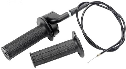 GIONAR 1 par de puños de manillar de motocicleta de 22 mm con mango de gas, cable, abrazadera de gas, set de repuesto para motos de cross, ATV Quad y Mini Bikes, Twist Grip Set para diferentes modelos