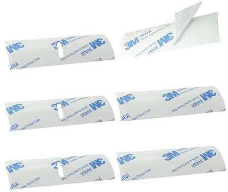 YingEnter 6 Sets Horizontal Blinds Replacement Slats, White Horizontal Blind Repair Tabs, White Blind Fixers for Horizontal Blinds Replacement Slats & Parts,White(3 ordinary+3 perforated)