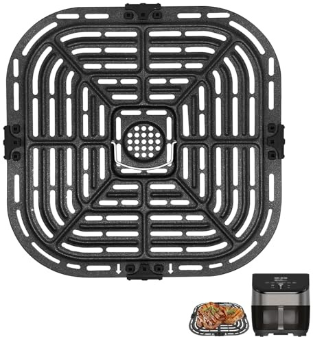 GCQFZ Air Fryer Grill Pan for Instant Vortex Plus 5.7L / 6L & Instant Pot Vortex Plus 6L Clear Cook Air Fryer, Replacement Tray Crisper Plate Rack Parts, Dishwasher Safe