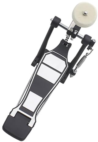 CLISPEED Bass Drum Pedal Single Bassdrum Fußmaschine Robust Langlebig Verstellbar Schlagzeug Zubehör für Schlagzeuger und Musiker