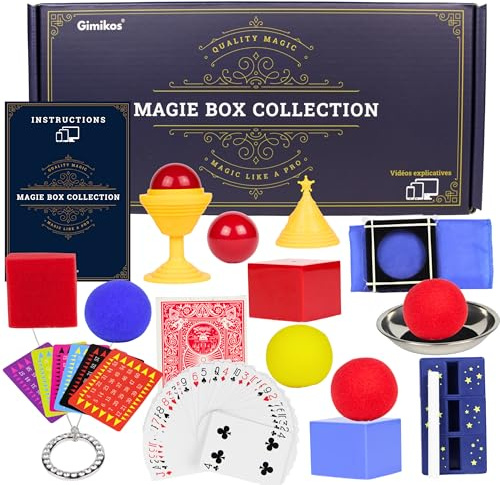 Boîte de Magie Enfant, Ado & Adulte - Édition 2 : Nouveaux Tours Exclusifs | Coffret Magicien avec 50 Illusions Inédites et Accessoires Magiques | Mallette Cadeau dès 7 Ans pour Noël ou Anniversaire