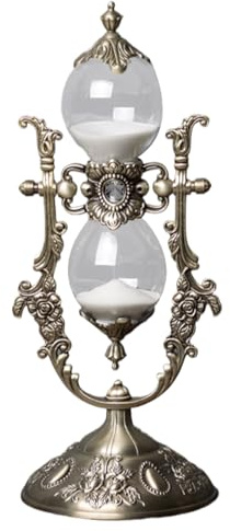 Sablier Vintage – Minuterie De 15 Minutes, Outil De Chronométrage Précis Pour La Décoration De La Maison, Le Salon, Le Bureau, La Chambre Ou Le Café | Ornement Décoratif D'horloge De Sable, Montre De
