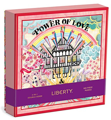 Liberty Power of Love Double Sided Puzzle with Shaped Pieces: 500 Pieces
