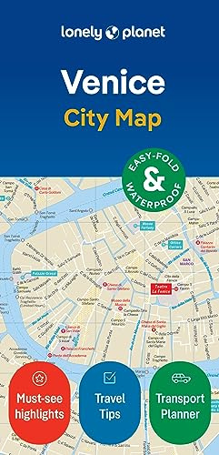 Lonely Planet Venice City Map: Durable, Waterproof, Easy-Fold Planning Map with Attractions & Walking Tours (Compact City Planning Maps)