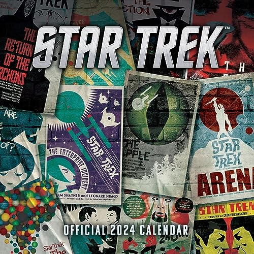 Star Trek TV Series 2024 Calendar, Month To View Square Wall Calendar, Official Product