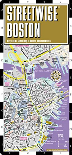 Streetwise Boston Map - Laminated City Center Street Map of Boston, Massachusetts: City Plans (Michelin Streetwise)