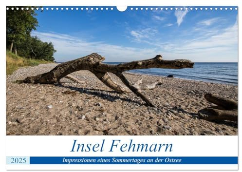 Insel Fehmarn - Impressionen eines Sommertages an der Ostsee (Wandkalender 2025 DIN A3 quer), CALVENDO Monatskalender