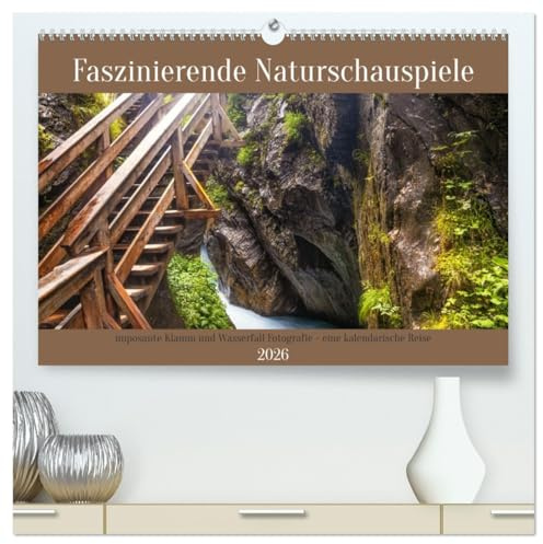 Faszinierende Naturschauspiele - imposante Klamm und Wasserfall Fotografie (hochwertiger Premium Wandkalender 2026 DIN A2 quer), Kunstdruck in ... von Klammen und Wasserfällen (CALVENDO Natur)