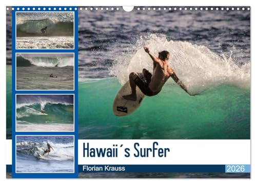 Hawaii´s Surfer (Wandkalender 2026 DIN A3 quer), CALVENDO Monatskalender