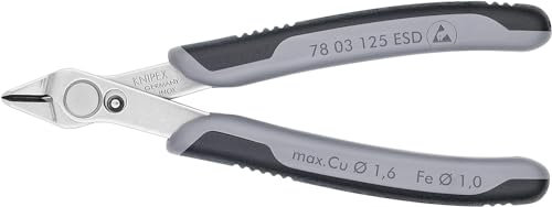 KNIPEX Electronic Super Knips ESD auf SB-Karte mit Mehrkomponenten-Hüllen 125 mm, 78 03 125 ESDSB