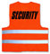 Coole-Fun-T-Shirts Security - Warnweste - SCHWARZ Gr.L