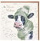 Wrendale Designs by Hannah Dale Weihnachtskarte Moo-rry Christmas, Goldfolie, einzeln