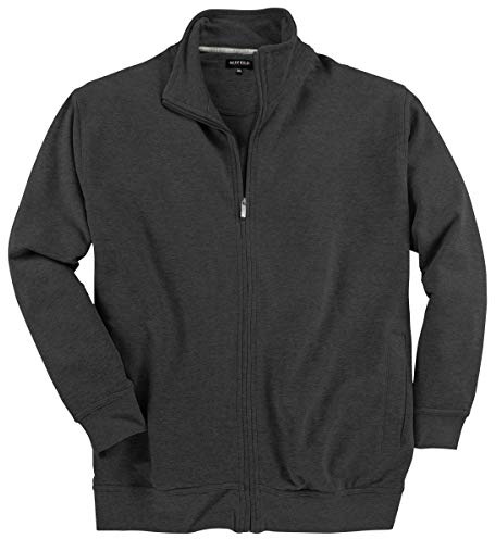 Redfield Sweatjacke anthrazit Melange Übergröße, Größe:10XL