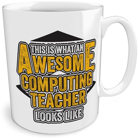 Black Raven Design - This is What an Awesome Computing Teacher Looks Like, Ceramic Mug, 11fl oz
