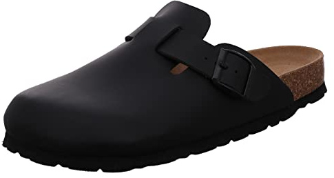 Rohde Herren Grado Pantoletten Hausschuhe 6697 Schwarz, Schuhgröße:42 EU