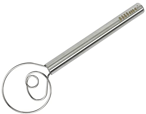 Jillmo Fouet danois en acier inoxydable 30,5 cm, pour pâte, pâte à pain