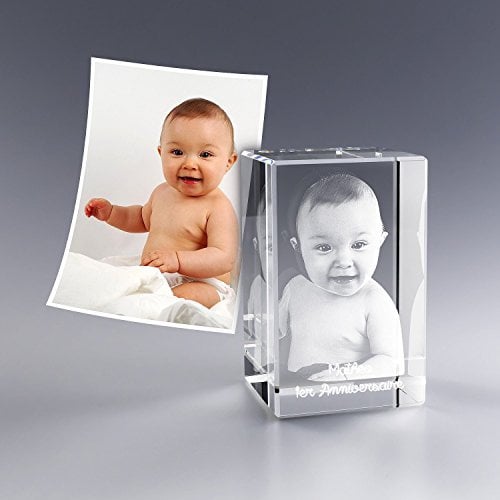 Personalized Custom 3D Photo engraved Crystal