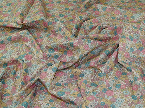 Rose & Hubble Baumwoll-Popeline, Pastellfarben, Meterware
