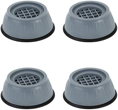 Pack of 4 Washing Machine Foot Pads, Vibration Damper Foot Pads, Furniture Rubber Vibration Dampening Pads, Non-Slip Rubber Foot Pad for Tumble Dryer, Dryer, Dishwasher, Noise Reduction
