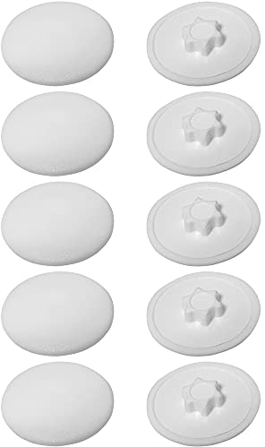 cyclingcolors 10x Abdeckkappen für Torx Schrauben Schraubenabdeckung schraubenkappen Kunststoff, Weiß T10 12mm