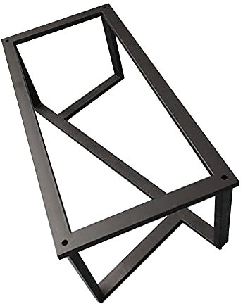 WFENG Tischbeine/Industrie Tisch Beine,Schwarz Sandgestrahlte Oberfläche,Verhindern Effektiv Rost und Korrosion/Schwarz / L80cm×W40cm