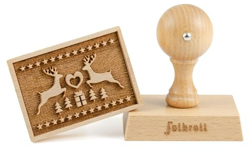 Folkroll 3D-Motiv-Teigstempel 70x50 mm Magische Weihnacht