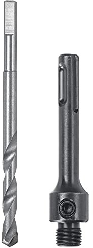 kwb Aufnahme-Schaft SDS-Plus für EASY-Cut Lochsäge 20 + 25 mm mit 1/2'' - 20 UNF Gewinde inkl. HSS Zentrierbohrer