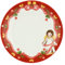 THUN - Piattino Sweet Christmas con Angelo - Porcellana - Linea Sweet Christmas - Living, Arredare la Casa - Ø 21 cm