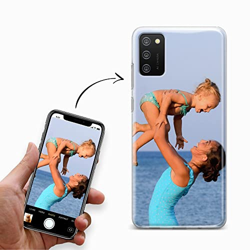 Handyhülle für Samsung Galaxy A02s Hülle aus Silikon selbst gestalten - selbst gestaltet/personalisiert - Deine Hülle Dein Design - Personalisieren Bedrucken mit eigenem Bild Motiv