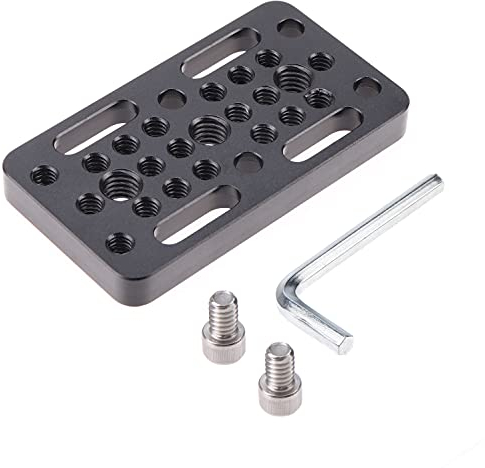 Hersmay Switching Cheese Plate Wechselplatte Kamera Easy Plate Schnellwechselplatte für DSLR Kamerakäfig Rig Railblocks, Dovetails und Short Rods