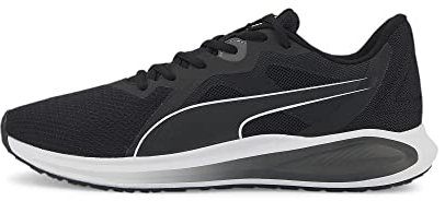 PUMA Herren Twitch Runner Sneaker, Schwarz/Weiß, 44.5 EU