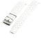 StrapHabit FKM Gummi-Uhrenarmband mit Schnellentriegelung, tropischer Stil, 18 mm, 19 mm, 20 mm, 21 mm, 22 mm, Weiß, 20 mm