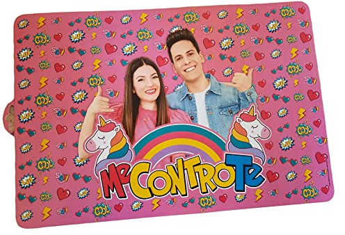 TOVAGLIETTA ALL'AMERICANA ME CONTRO TE IN PLASTICA MORBIDA ANTISCIVOLO RIPIEGABILE LAVABILE DA COLAZIONE PRANZO CM.44X30