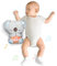 auby Soothe 'n' Cuddle Koala, Jouet en Peluche avec 10 berceuses, lumières et mouvements respiratoires rythmiques, Cadeaux pour Les garçons et Filles de 0 1 2 3 4 5 Ans, FR461553