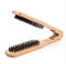 Clamp Hair Straightener Brush - Double Sided Wooden Salon Supplies