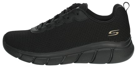 Skechers Women's BOBS B Flex Visionary Essence, Black Knit/Trim, 8 UK