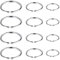 12er Nasenpiercing Nasenring Fake Nasenring, Nasenpiercing Edelstahl Septum, Nase Lippe Ring Fake Ohrringe für Septum Tragus Helix Nase Lippe Ohr Intim