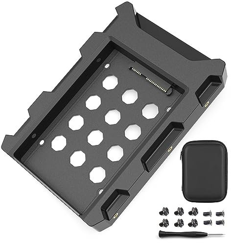 DecorStat - Adattatore per disco rigido SSD SATA da 2,5 pollici a 3,5 pollici, 1 adattatore per computer SSD interno per unità disco rigido, supporto di montaggio per vassoio HDD, gabbia SSD