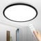 MOONSEA Deckenlampe LED Deckenleuchte 36W, Ultra Dünn Deckenlampe Dimmbar mit Fernbedienung, 3000-6500K, Ø40cm, Deckenleuchte Flach Schwarz Rund für Wohnzimmer Schlafzimmer Küche Badezimmer