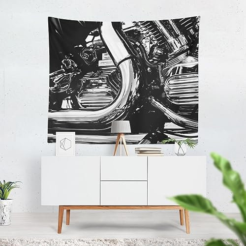 CEVAN Wandteppich Schlafzimmer Wanddekoration Motor Wandteppich Tropisch Wanddekoration Dachschräge Wanddekoration Bedruckter Stoff 100X70 cm
