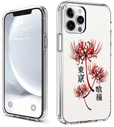 CHENQIAOHU Kompatibel mit iPhone 13 Pro Max, Ganzkörperschutz, stoßfest, transparent, schlanke, dünne Hülle (Anime-Tokyo-Ghoul-Comic-7)
