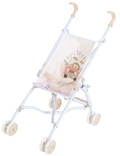 COLORBABY, Sillita de Paseo para muñecas, Carro Juguete, Diseño Silla Plegable Paraguas, 27 x 53 x 56 cm, Juguete niñas, Juego imitación, para Jugar y pasear muñecos (44997)