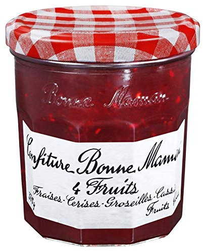 Bonne Maman marmellata, 4 frutta (fragole, ciliegie, ribes, ribes nero) 370 g – Quattro articoli