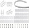 Lucienstar 50 Stück Led Neon Montage clips -Befestigungsklemmen,neon led strip halterung ,Neon Strip Light Clips Accessoires für 6x12mm, Neon -LED -Streifen -Lichtklammern for neon led strip