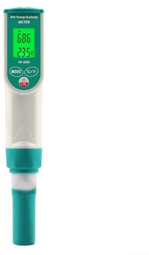 Emiif Digitales pH-Messgerät, 3-in-1 Küche Lebensmittel pH Tester Messgerät mit Temperatursonde, 7WCDX19E85L8V4EBH3UZ73M