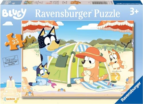 Ravensburger Bluey Beach Day 35 Piece Jigsaw Puzzle for Kids Age 3 Years Up - 2024 Edition