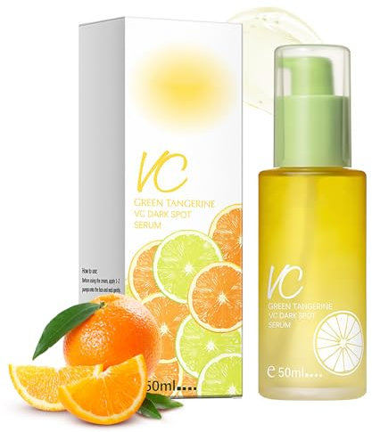 Green Tangerine Vitamin C Serum - Vitamin C Dark Spot Serum Gesicht - Vitamin-C-Essenz Pigmentflecken Entferner Gesicht - Anti-Falten-Serum Gesicht - Gesichtsserum glatte die Haut Feuchtigkeitserum