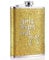 KAV 8 oz Girls Night Out Glitter Hip Flask with Stainless Steel Construction, Durable and Stylish, Perfect for Any Occasion, Gift for Women (Yellow)
